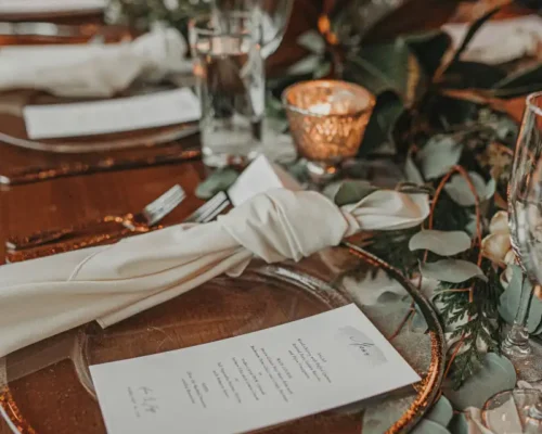 wedding table decoration in crete